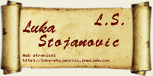 Luka Stojanović vizit kartica